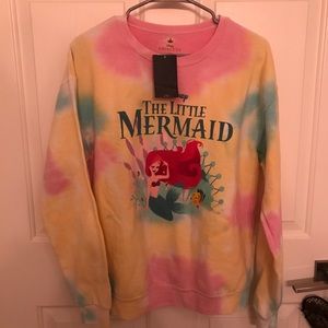 Tye dye little mermaid sweatshirt